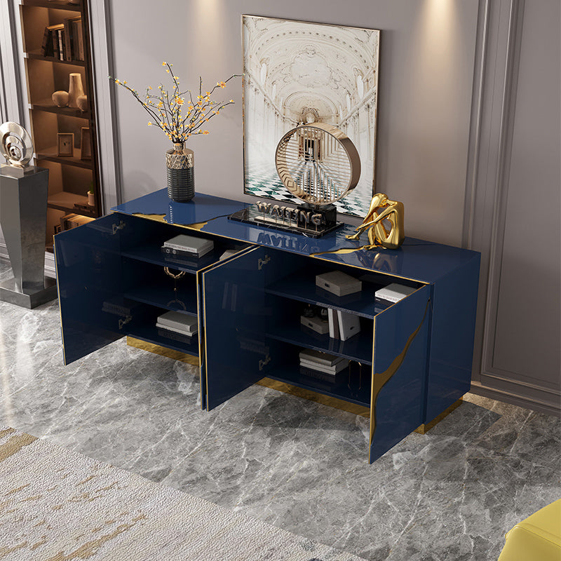 Engineered Wood Sideboard Table Contemporary Dining Server for Living Room