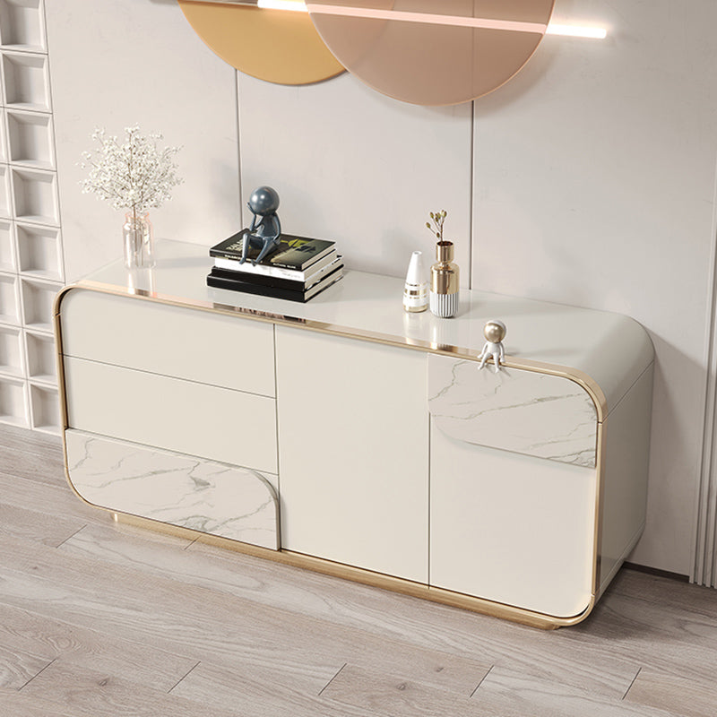 Contemporary Sideboard Cabinet with Drawers Wood Sideboard Table