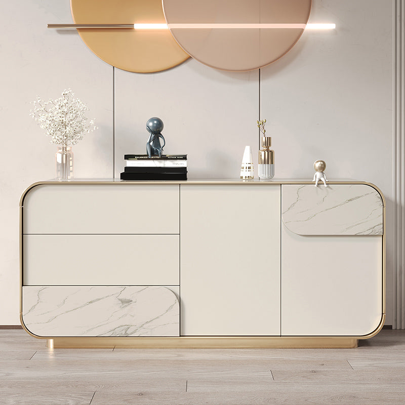 Contemporary Sideboard Cabinet with Drawers Wood Sideboard Table