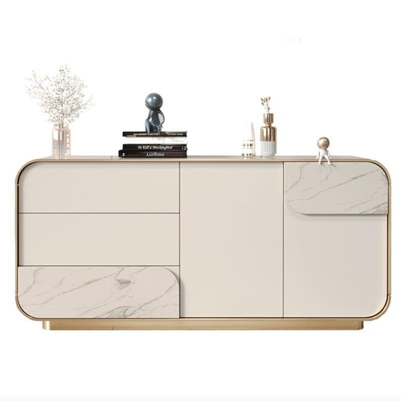 Contemporary Sideboard Cabinet with Drawers Wood Sideboard Table