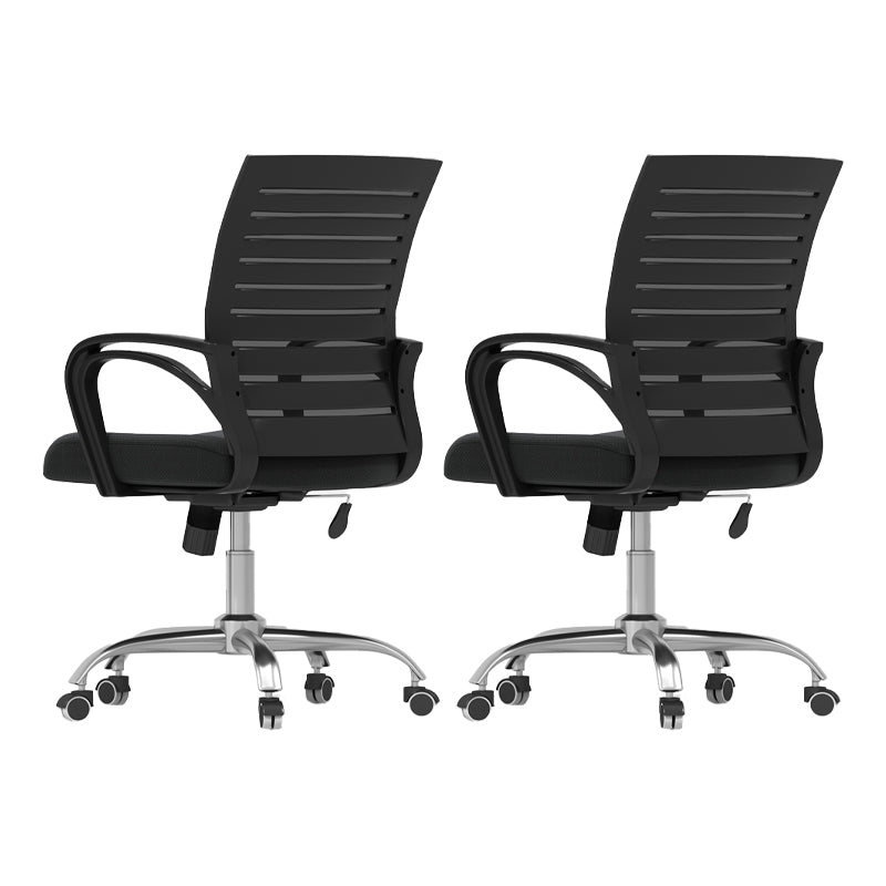 Fixed Arms Office Chair Modern No Distressing Ergonomic Desk Chair