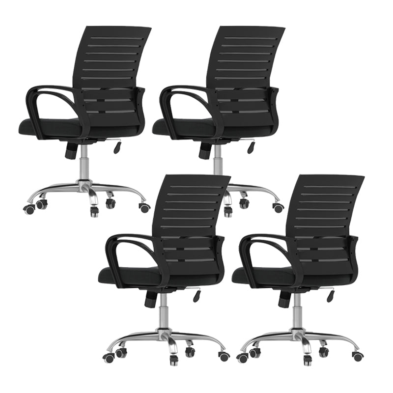 Fixed Arms Office Chair Modern No Distressing Ergonomic Desk Chair