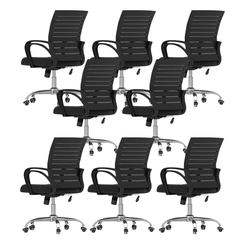 Fixed Arms Office Chair Modern No Distressing Ergonomic Desk Chair