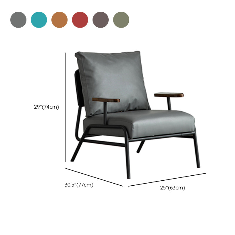 Industrial Solid Color Accent Armchair 30.3" Wide Arm Chair for Living Room