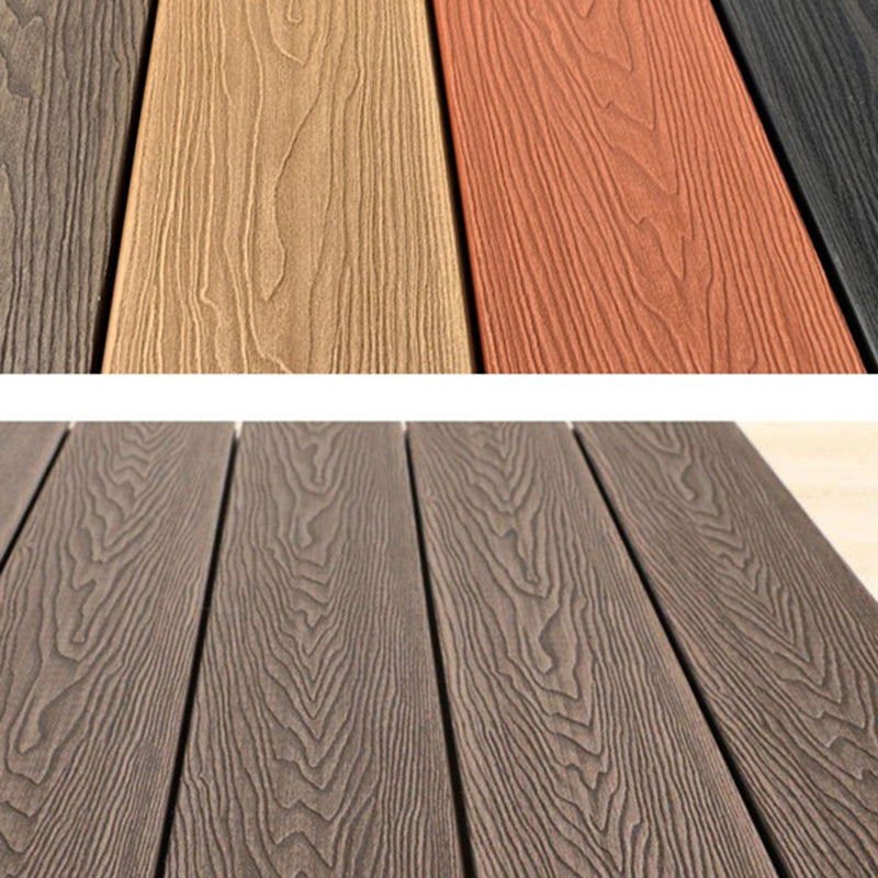 Outdoor Floor Patio Wooden Stripe Composite Waterproof Deck Plank