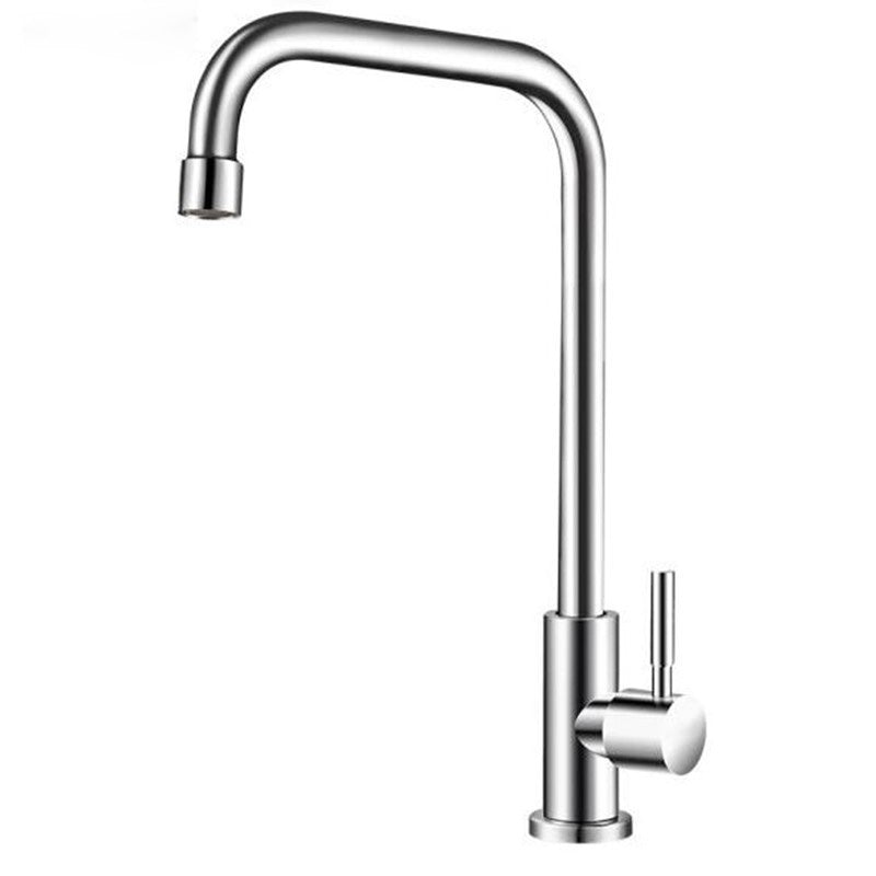 Modern Bridge Kitchen Faucet Stainless Steel High Arch Sink Faucet