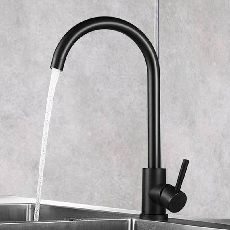 Modern Spray Kitchen Faucet Stainless Steel Swivel Spout Kitchen Sink Faucet