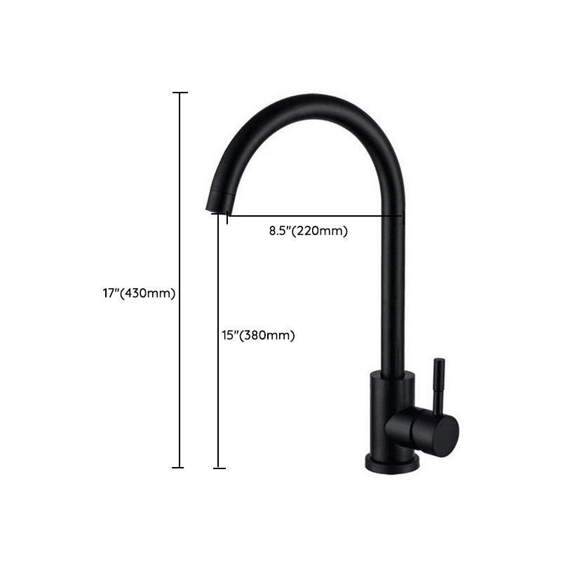 Modern Spray Kitchen Faucet Stainless Steel Swivel Spout Kitchen Sink Faucet