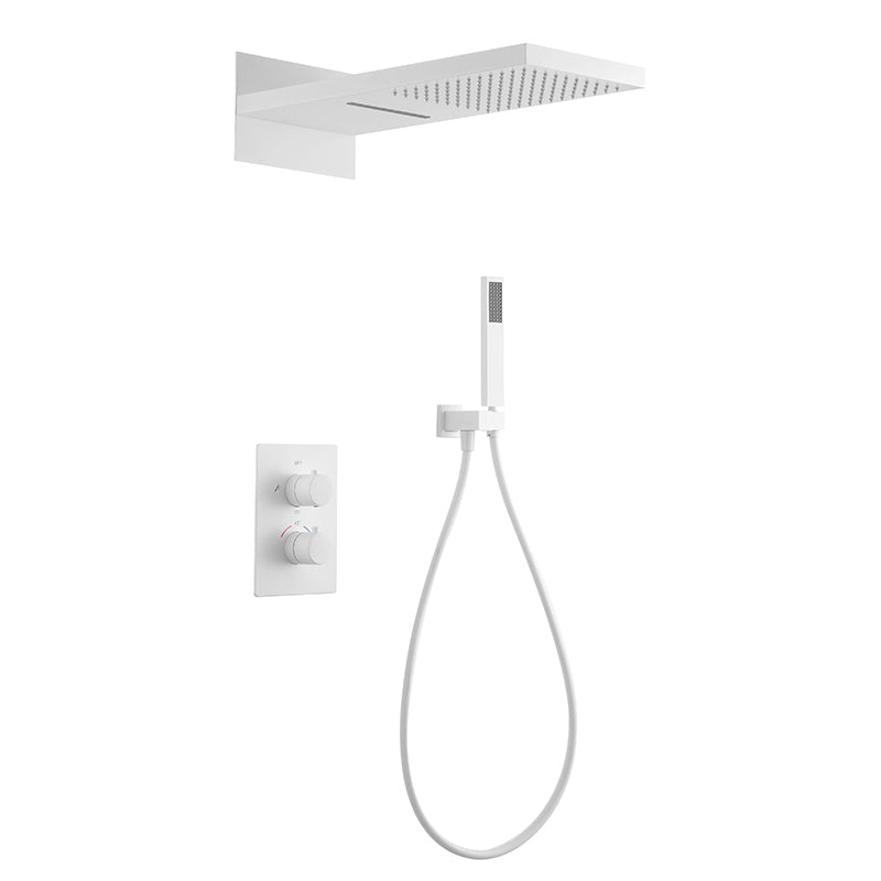 Brass Contemporary Shower Head Combo Modern Shower System for Bathroom