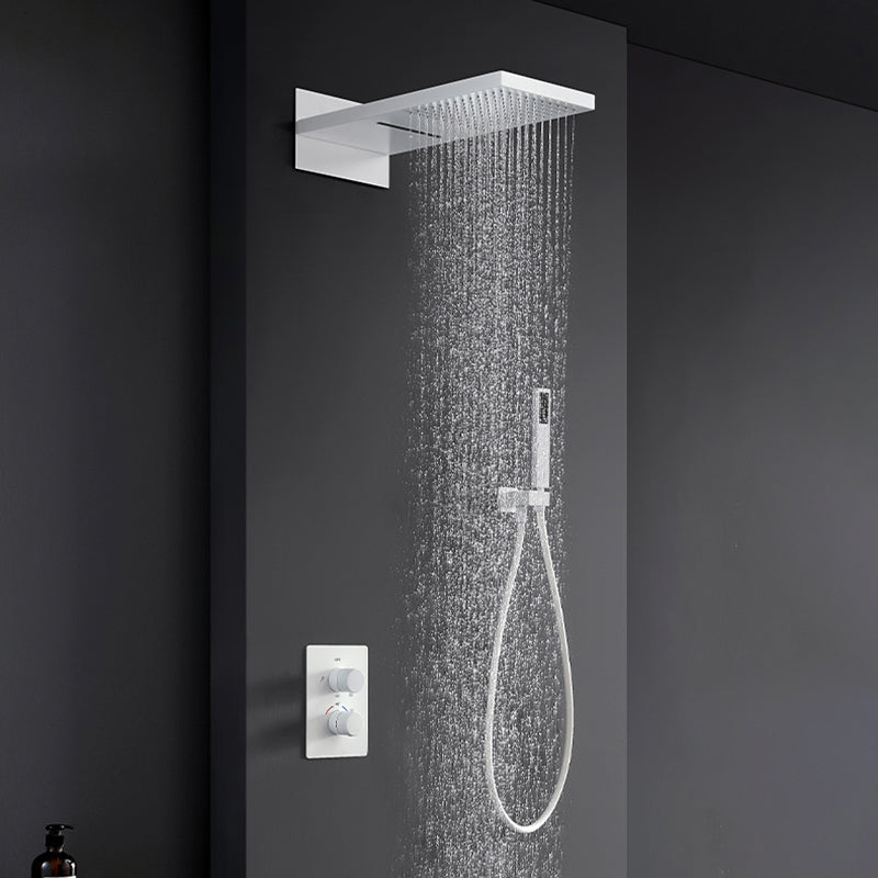 Brass Contemporary Shower Head Combo Modern Shower System for Bathroom