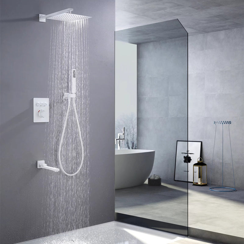 Brass Contemporary Shower Head Combo Modern Shower System for Bathroom