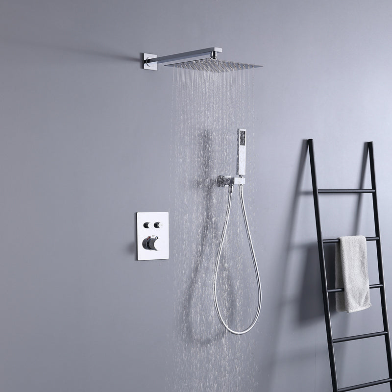 Brass Contemporary Shower Head Combo Modern Shower System for Bathroom