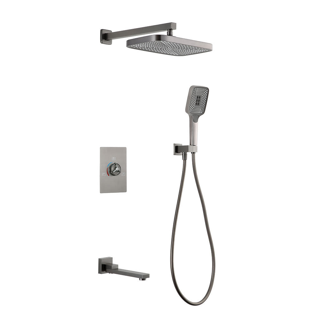 Modern simplicity Shower System with Hand Shower Adjustable Spray Pattern Shower Set