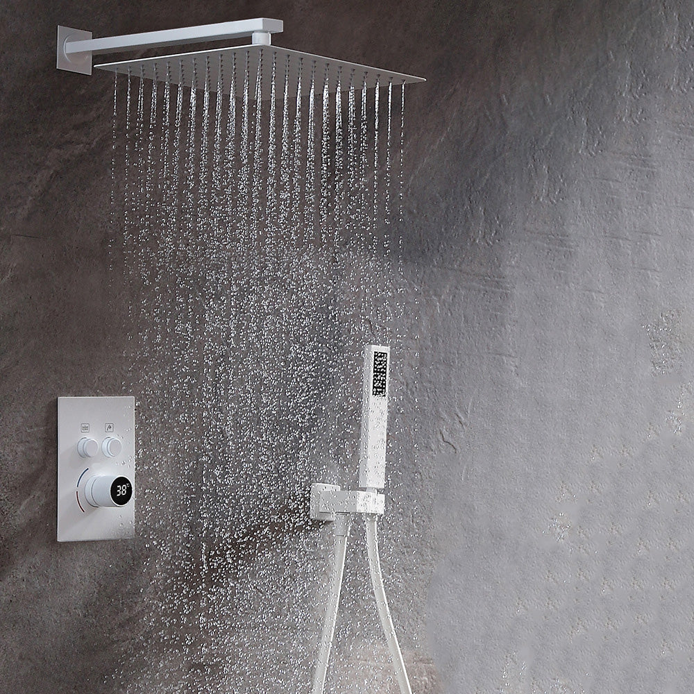 Modern Shower System Brass Temperature Control Ceiling Mounted Shower Combo