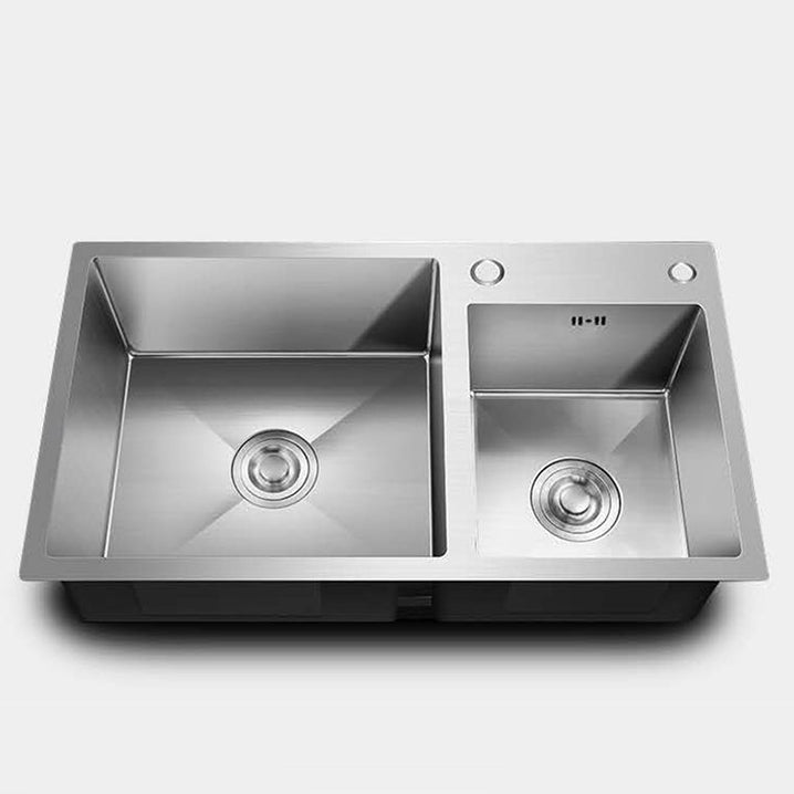 Stainless Steel Workstation Sink Dual Mount Modern Kitchen Bar Sink