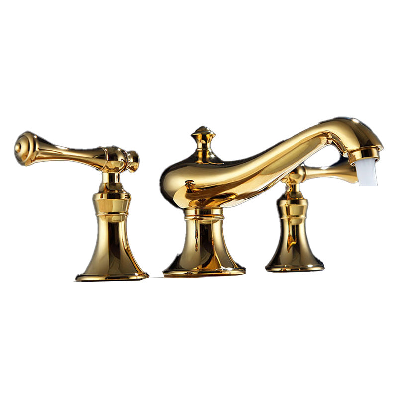 Traditional Deck Mounted Bronze Roman Tub Faucet Low Arc Roman Tub Faucet Set