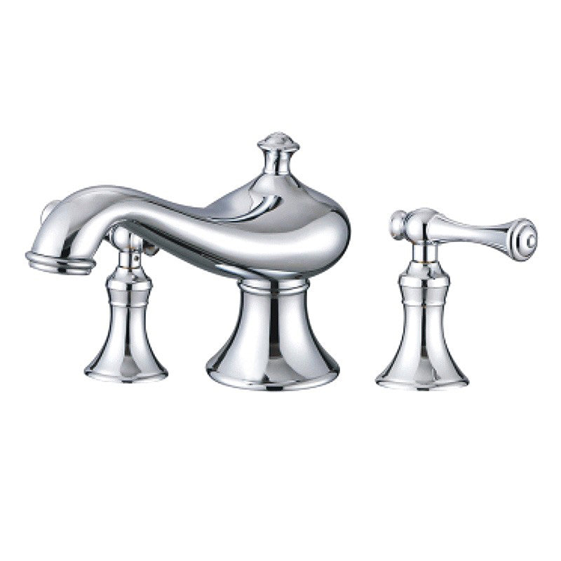 Traditional Deck Mounted Bronze Roman Tub Faucet Low Arc Roman Tub Faucet Set