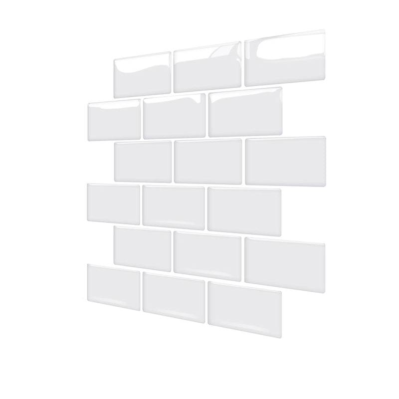 Square Peel & Stick Tile Water Resistant Subway Tile for Kitchen Backsplash