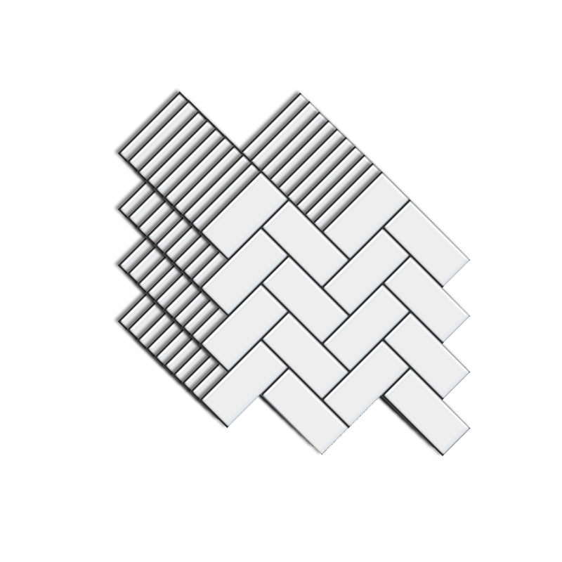 Modern Peel and Stick Tiles PVC Herringbone Peel and Stick Backsplash Wall Tile