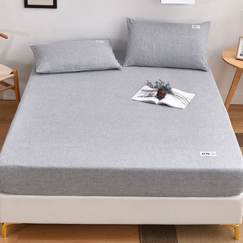 Modern Standard Bed Sheet Set Cotton Soild Sheet Set for Bedroom