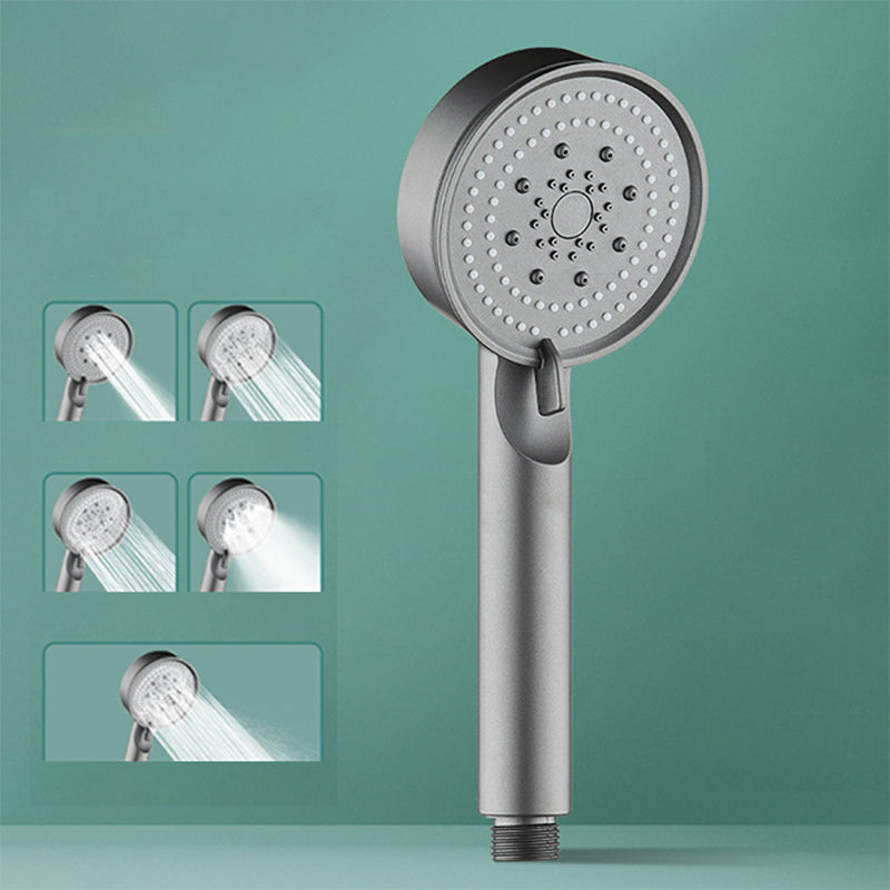 Modern Shower Head Adjustable Spray Pattern Round Plastic Handheld Shower Head