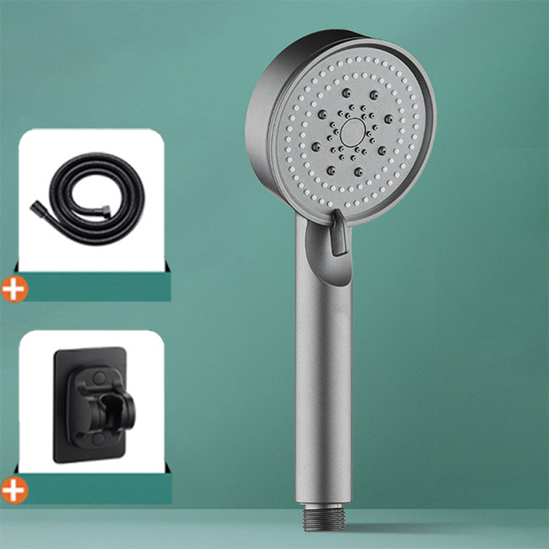 Modern Shower Head Adjustable Spray Pattern Round Plastic Handheld Shower Head