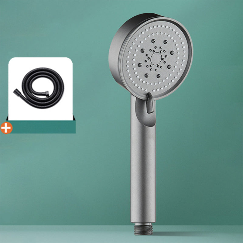 Modern Shower Head Adjustable Spray Pattern Round Plastic Handheld Shower Head