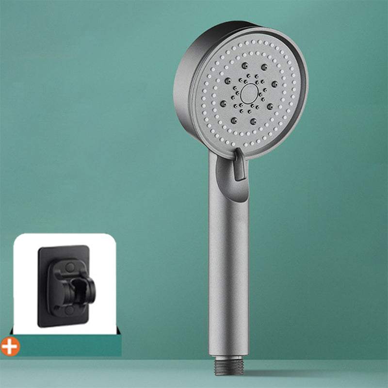 Modern Shower Head Adjustable Spray Pattern Round Plastic Handheld Shower Head