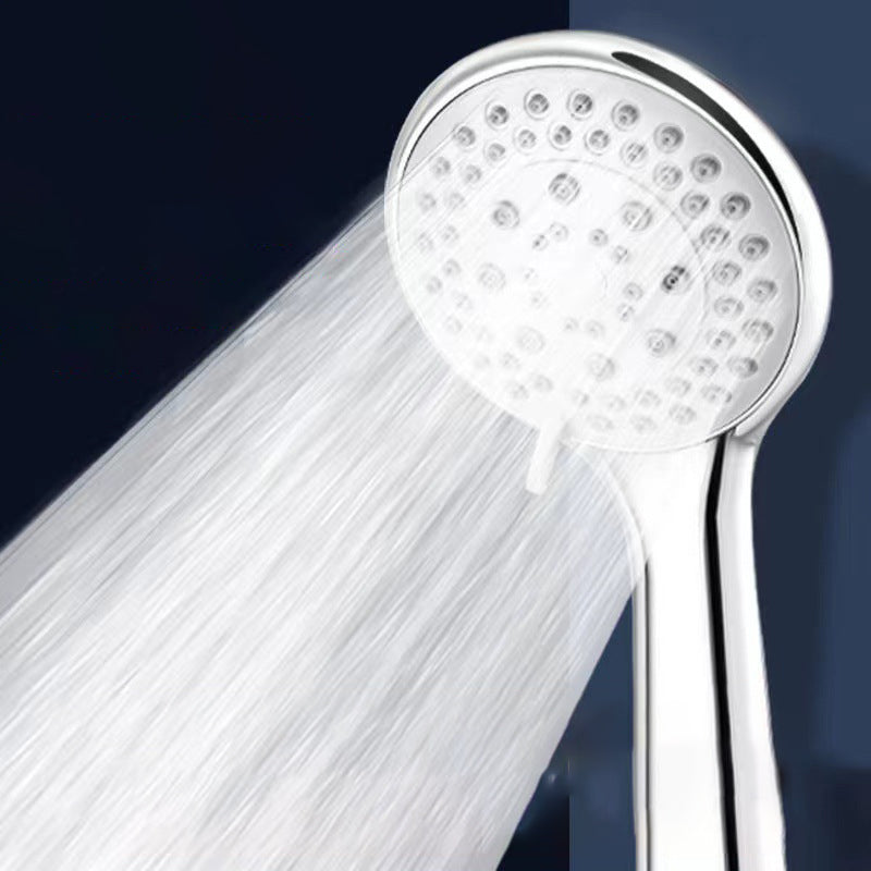 Basic Handheld Shower Head Round Standard Shower Heads in Silver