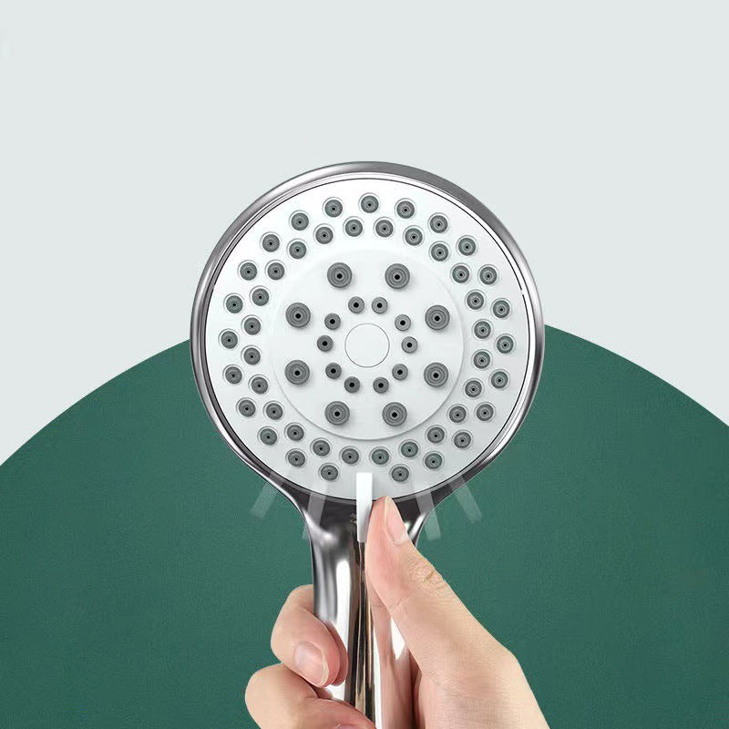 Basic Handheld Shower Head Round Standard Shower Heads in Silver