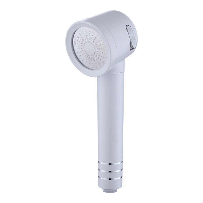 Contemporary Shower Head Combo White Adjustable Handheld Shower Head