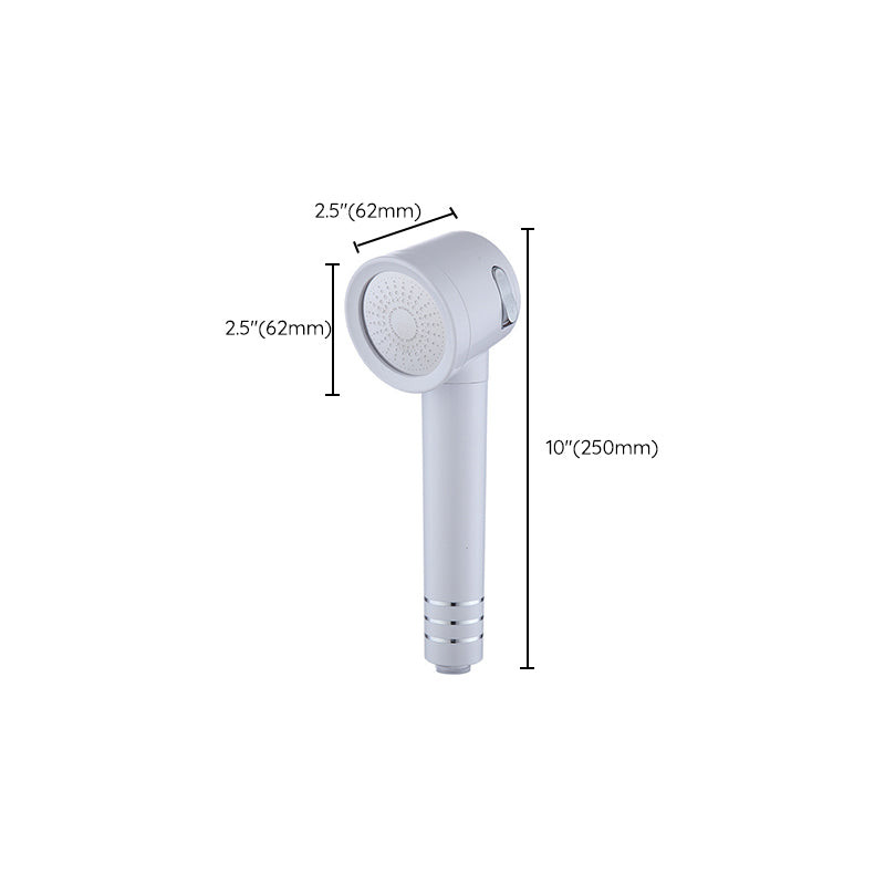 Contemporary Shower Head Combo White Adjustable Handheld Shower Head