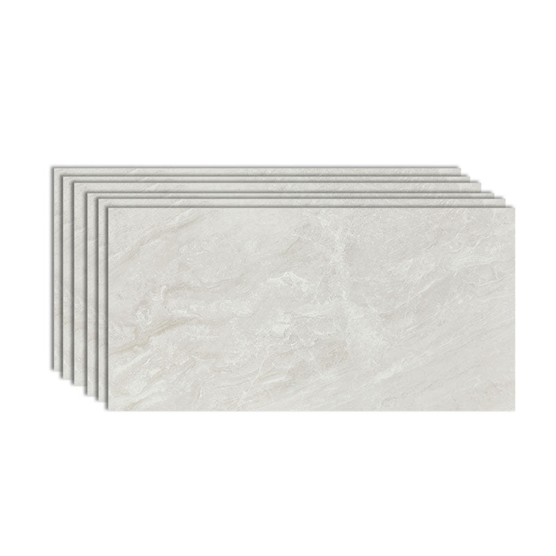 Rectangle Floor Tile Straight Edge Marble Texture Effect Design Floor Tile