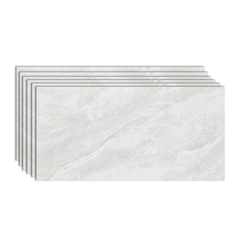 Rectangle Floor Tile Straight Edge Marble Texture Effect Design Floor Tile