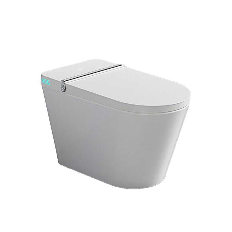 Contemporary Floor Mounted Flush Toilet Heated Seat Included Urine Toilet for Bathroom