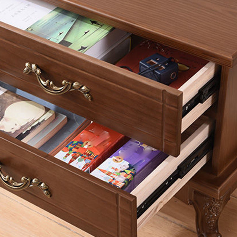 Traditional TV Console Enclosed Storage TV Media Console with Drawers