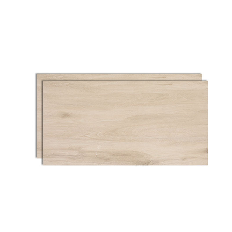 Non-slip Floor Tile Wood Texture Design Rectangle Straight Edge Floor Tile for Living Room