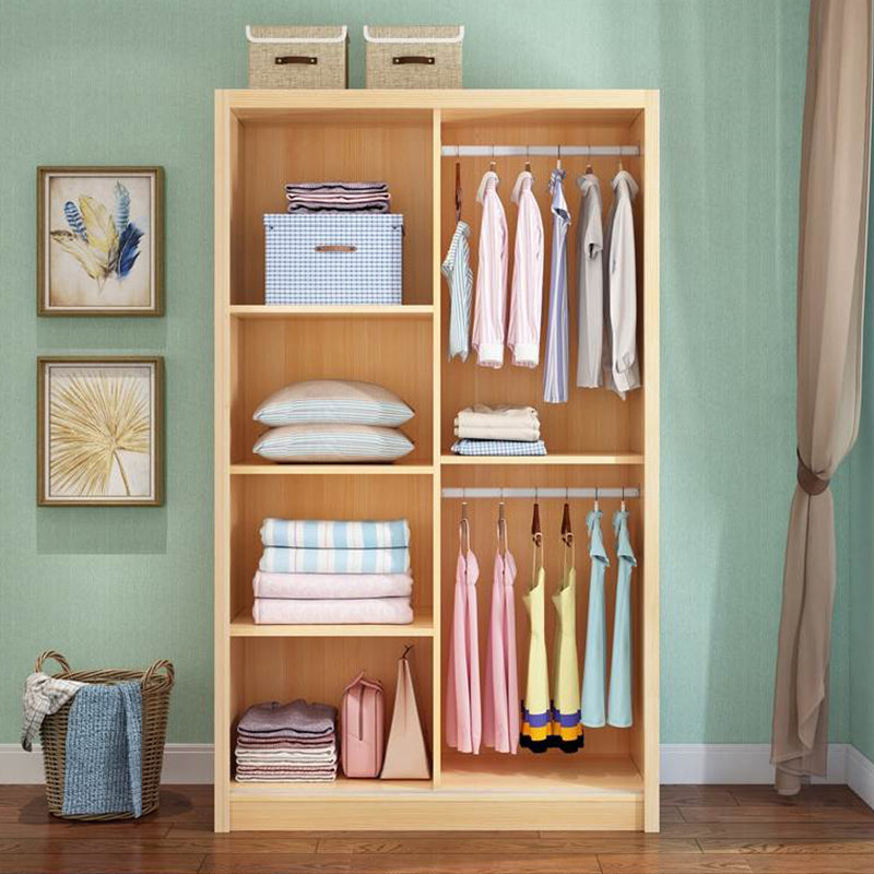 Modern Style Kid's Wardrobe Solid Wood Wardrobe Closet for Bedroom