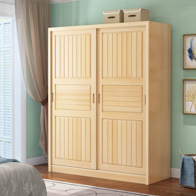 Modern Style Kid's Wardrobe Solid Wood Wardrobe Closet for Bedroom