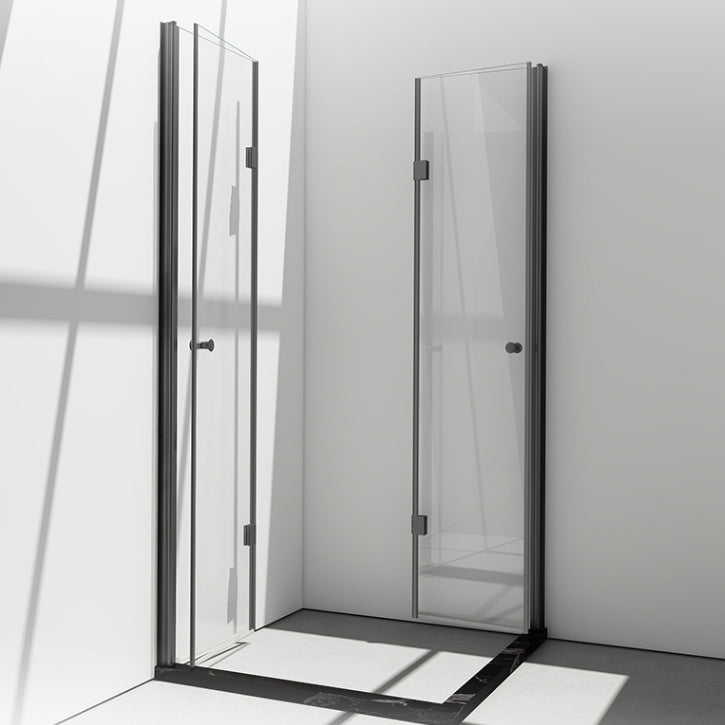 Semi Frameless Folding Shower Screen Clear Glass Shower Screen