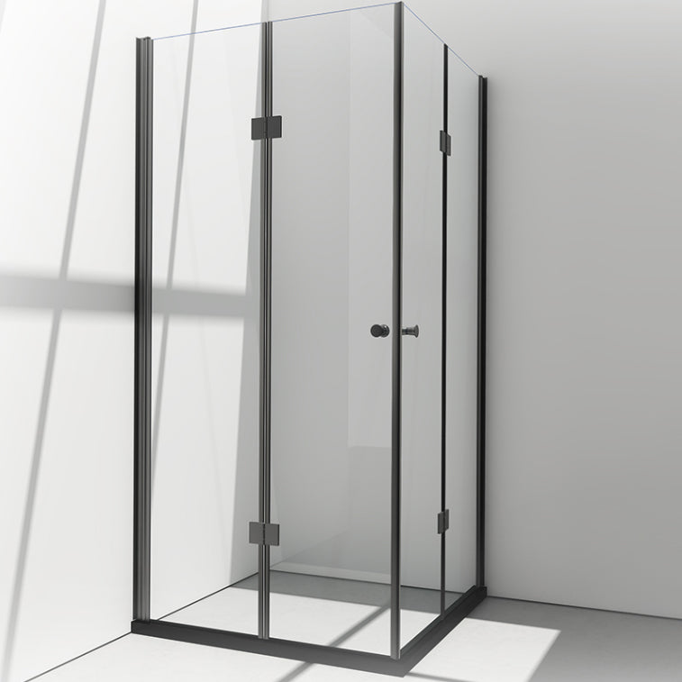 Semi Frameless Folding Shower Screen Clear Glass Shower Screen