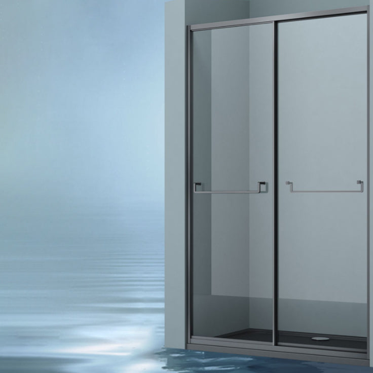 Full Frame Double Sliding Shower Door Tempered Glass Shower Door