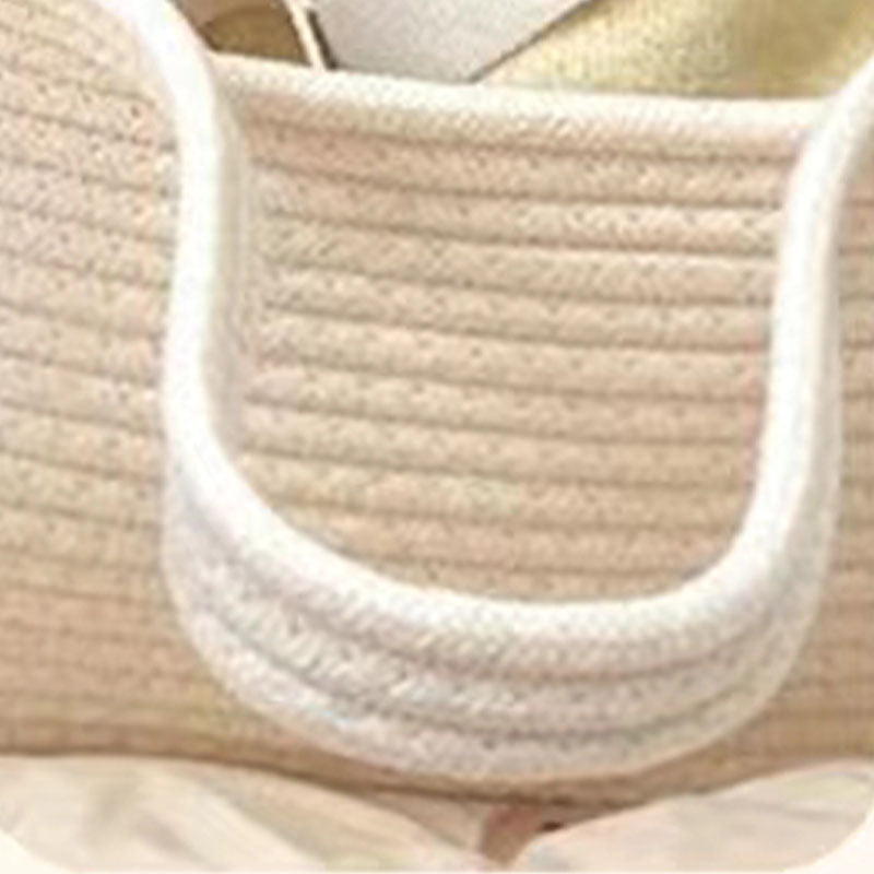 Upholstered Oval Moses Basket Folding Moses Basket for Newborn