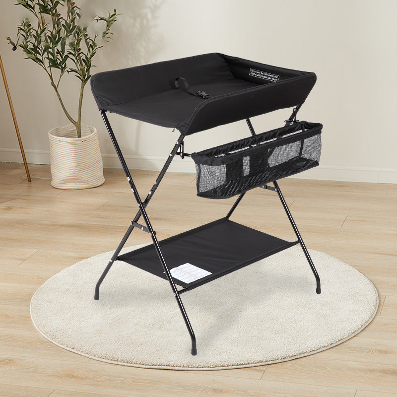 Modern Metal Baby Changing Table Flat Top Changing Table With Shelf