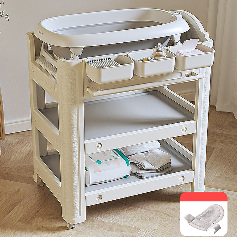 Modern Arch Top Baby Changing Table Safety Rails Changing Table With Shelf