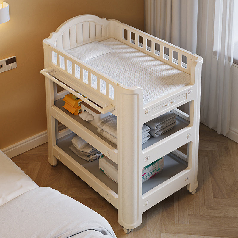 Modern Arch Top Baby Changing Table Safety Rails Changing Table With Shelf