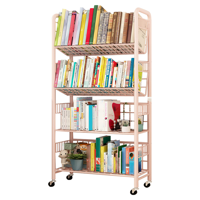 Scandinavian Metal Book Shelf Freestanding Standard Kids Bookcas