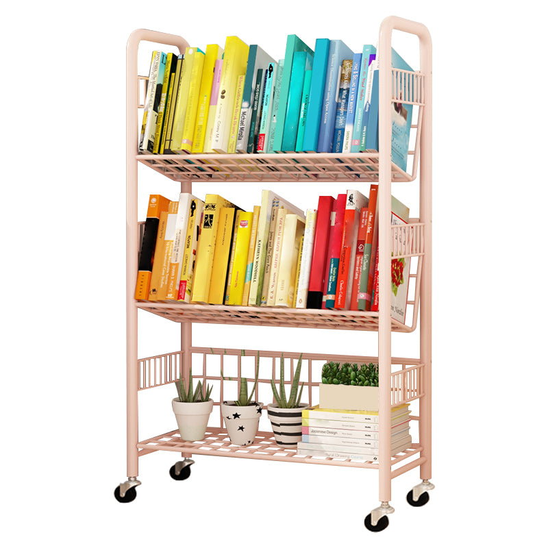 Scandinavian Metal Book Shelf Freestanding Standard Kids Bookcas