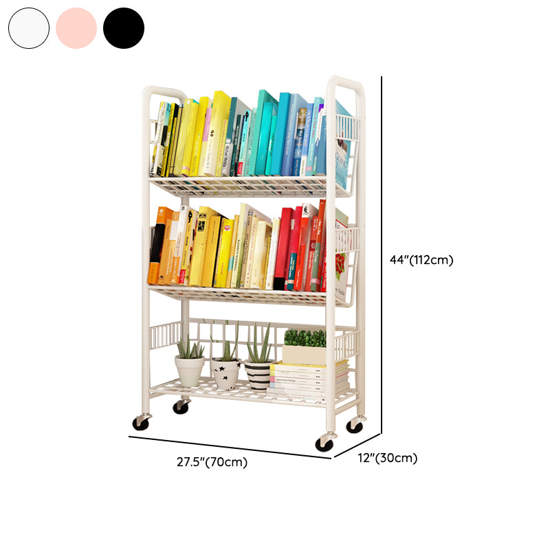 Scandinavian Metal Book Shelf Freestanding Standard Kids Bookcas