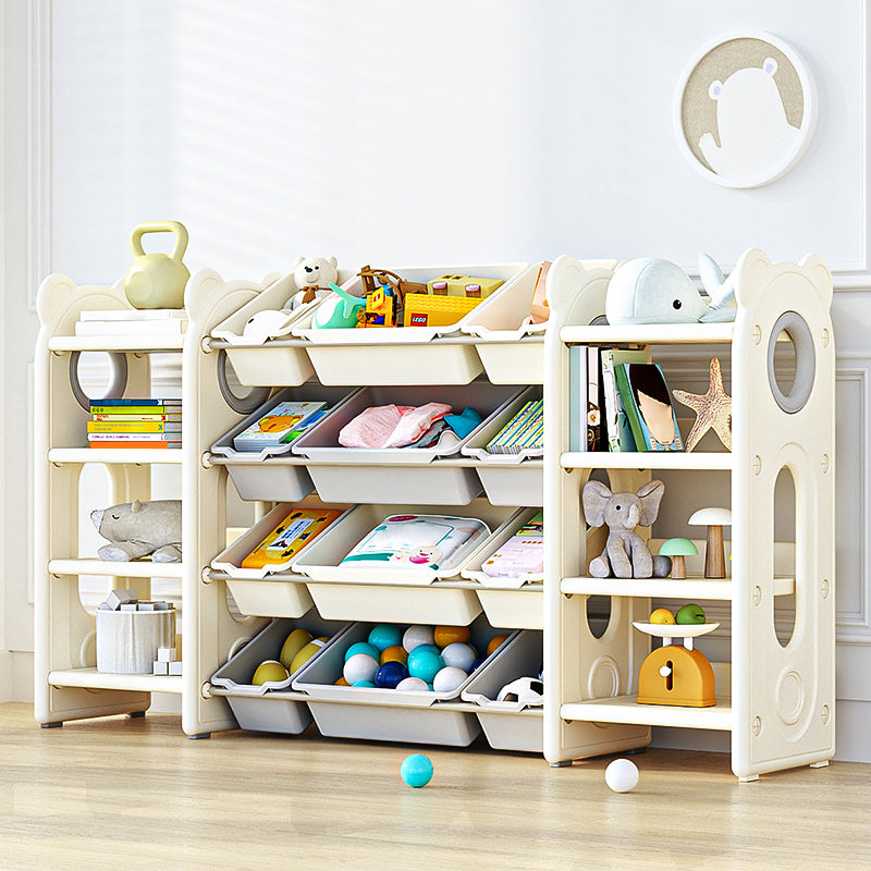 Contemporary Freestanding Standard Kids Bookcase Non-Skid Standard Bookcase